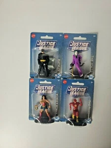 Menge 4 Justice League Actionfiguren DC Mini 3" Batman Wonderwoman Flash Joker - Bild 1 von 6