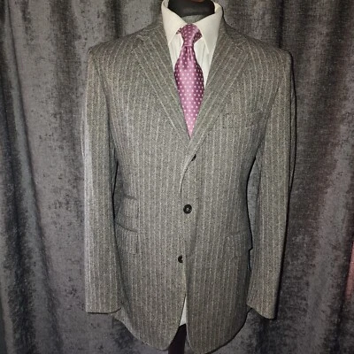 GANT U.S.A HERRINGBONE WOOL TWEED JACKET , GREY 42R EXCELLENT CONDITION - Image 1 of 4