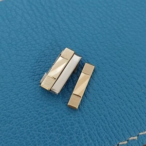 2 Kreisler DuraFlex Yellow Gold Fill Unused LINKS add 1/4" to Vintage Watch Band - Picture 1 of 2
