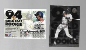 Tarjeta de béisbol Gold Leaf Rookie 1994 #4 de 20 Mid Cummings Pirates como nueva - Imagen 1 de 2