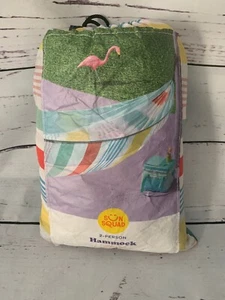 NEW NIP Sun Squad 2 Person Hammock with Two Heavy-Duty Straps Multi Color Stripe - Picture 1 of 7