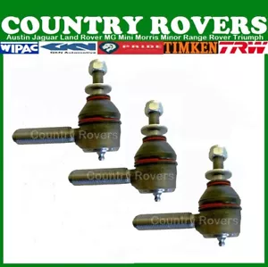 LAND ROVER DEFENDER TRACK ROD END SET OF 3 - GREASEABLE BALL JOINTS - RTC5869/70 - Picture 1 of 7