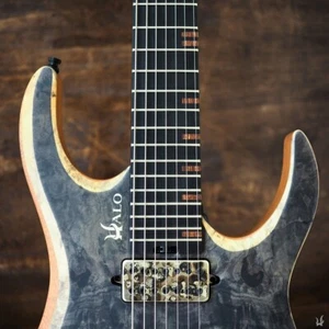Guitarra sin cabeza Halo MERUS 7 cuerdas - Hipshot, nudillo desnudo [HECHA A PEDIDO] - Imagen 1 de 9