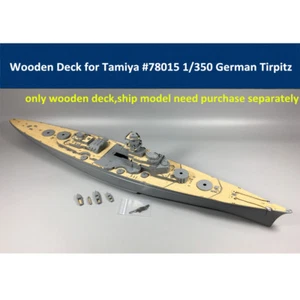 Cubierta de madera para acorazado alemán modelo Tirpitz escala 1/350 escala Tamiya 78015 - Imagen 1 de 12