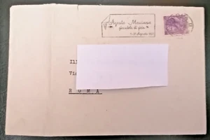 1957 BUSTA VIAGGIATA CON CHIARO E BEL TIMBRO AGOSTO MESSINESE GIRANDOLA DI GIOIA - Picture 1 of 1