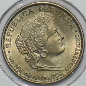 Peru 1940 5 Centavos BU 297677 combine shipping - Picture 1 of 2