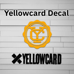 Yellowcard Decal Sticker Yellow Card Pop Punk Rock - Picture 1 of 4
