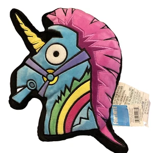 Unicorn Head Mini 12" Rainbow Pillow Plush FORTNITE 2019 Llama Stuffed Animal - Picture 1 of 8