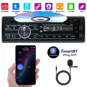 Car Video Classic 1 DIN In Dash Bluetooth Radio Stereo CD DVD Player DASH Unit - Picture 1 of 12