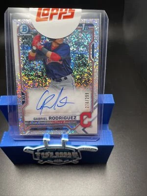 2021 BOWMAN CHROME SPECKLE /299 AUTO GABRIEL RODRIGUEZ GUARDIANS Sealed* - Image 1 of 2