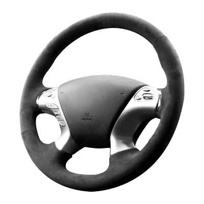 Cubierta de volante Alcantara compatible con Nissan Murano Pathfinder 2012-19 Foto 1 de 4