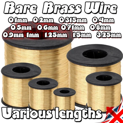 Brass wire (Bare) Art and crafts Hobbies Jewellery Models Armature Floristry UK - Image 1 of 4