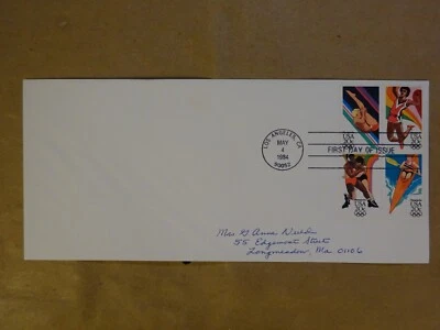 Olympics USA May 4 1984 Los Angeles CA First Day FDC 20 Cents - Image 1 of 4