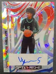 2022-23 Leaf Optichrome Vyctorius Miller Red White Blue Crystals Auto 3/4 - Picture 1 of 2