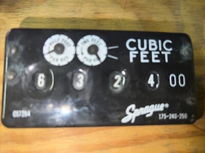 sprague cubic feet gas meter index - Picture 1 of 4