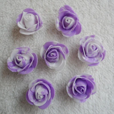 3cm PE Foam Roses Artificial Flower Wedding Bride Bouquet Decor DIY - Image 1 of 4