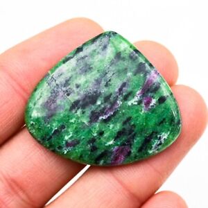 38x33x4mm Natural Ruby Zoisite Cabochon For Jewelry Making Stone Gift for Her