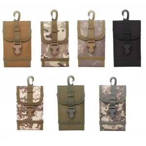 Universal Army Camo Belt Loop Hook Pouch Case Cover Holster Bag for Mobile phone - Picture 1 of 24