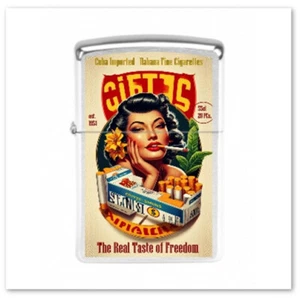 Colección ZIPPO - Cigarrillos Habana - Encendedor Gasolina Cromo Cepillado Zippo - Imagen 1 de 1