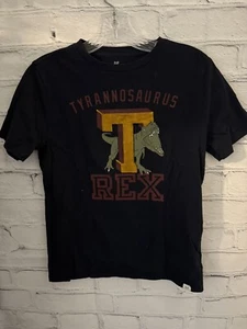 Gap Kids Dark Blue Tyrannosaurus Rex Graphic Tee 100% Cotton EUC Boy's Size XL - Picture 1 of 5