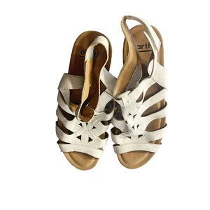 Sandalias POD Earth Relief Cuero Cómodas Punta Abierta PISA CHATHAM Blanco Talla 9 - Imagen 1 de 10