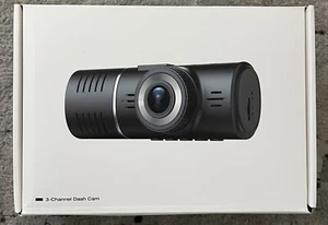 Three Channel Dash Cam Front and Rear Inside 1080P Dash Camera - Picture 1 of 11