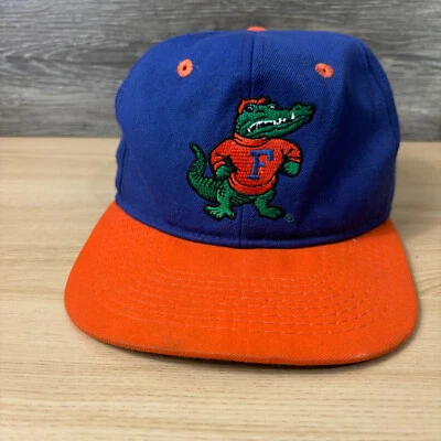 Vintage Florida Gators Hat Cap Fitted 7 Blue USA Made 90s - Image 1 of 4