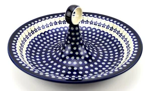 Polish Pottery Fruit Bowl from Zaklady Boleslawiec Poland 13.5" Diameter - Picture 1 of 4