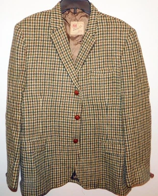 Jaqueta Harris Tweed Dunn & Co Blazer Masculina 38R Hazel Casaco Esportivo Três Botões - Imagem 1 de 4