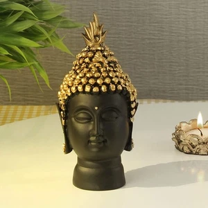 Estatua cabeza de Buda de resina multicolor para sala de estar del hogar - Imagen 1 de 3