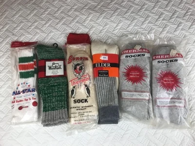 6双复古男式袜子保暖羊毛棉羊毛塞内卡巴尔斯顿管 — 第 1/4 张图片