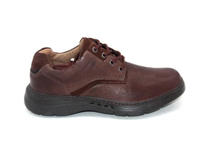Clarks Un Brawley Spitze Oxford Schuhe 261-51782 Braun Mahagoni Leder Herren 9M - Bild 1 von 8