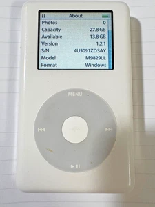 Apple iPod Classic 4ta Generación Blanco (30 GB) A1099 - Batería Nueva - Probado - Imagen 1 de 5