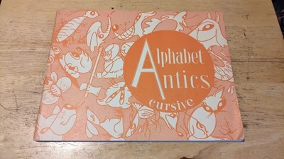 Vintage 1955 Alphabet Antics For Cursive Handwriting By Parker Zaner - Image 1 of 4