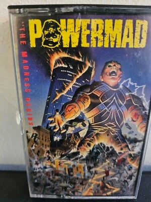 POWERMAD The Madness Begins... 1988 CASSETTE TAPE EP THRASH SPEED METAL RARE - Image 1 of 4