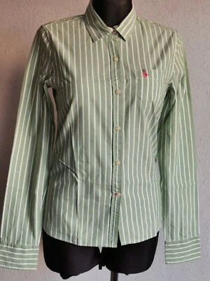 Jack Wills womens cotton multicoloured striped long sleeve shirt size UK 10 - Image 1 of 4