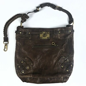 Borsa a tracolla Juicy Couture donna marrone cioccolato 100% vera pelle - Foto 1 di 12