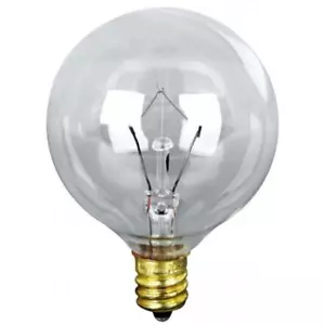 Feit BP25G16.5 2 Count 25 Watt Clear Long Life Vanity Globe Light Bulb - Picture 1 of 1