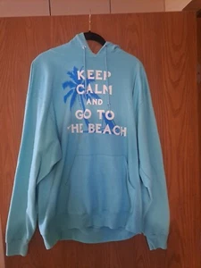 Stay Calm And Go To The Beach Hoodie Sweatshirt Größe L - Bild 1 von 2