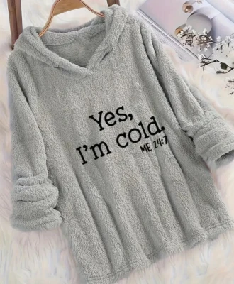 Sudadera pulóver con capucha "Yes I'm Cold - Me 24:7" XXL VENTA AYUDA PERROS Y GATOS Foto 1 de 4