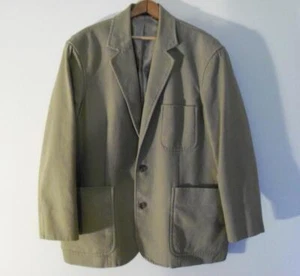 DULUTH TRADING COMPANY GIACCA SPORTIVA UOMO KAKI XL BLAZER TELA COTONE PESANTE - Foto 1 di 12