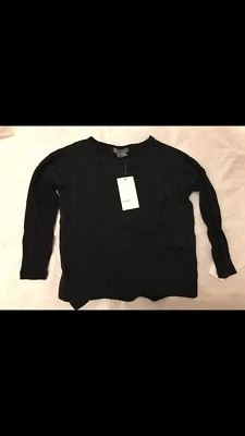 Brand New With Tags Vince Girls Black Very Soft Shirt Size 4 - Image 1 of 4