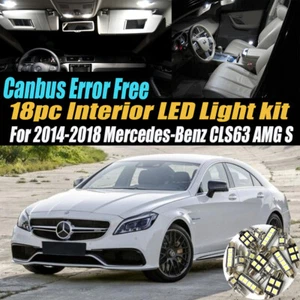 18Pc Error Free White Interior LED Light Kit for 14-18 Mercedes-Benz CLS63s AMG - Picture 1 of 10