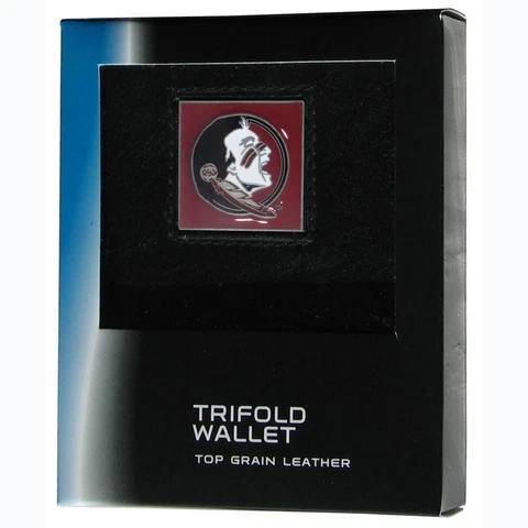 Florida St. Seminoles Deluxe Leather Tri-fold Wallet Cover