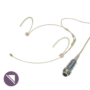Headworn Mic Omni Condenser Super Lightweight 4mm Capsule Beige - TA4F Mipro - Bild 1 von 1