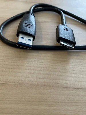 Micro USB 3.0 Cable High Speed Data SYNC For HDD External Hard Drive 0.5m - Image 1 of 2