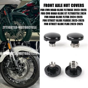 2023-2025 Accessories Front Axle Nut Cap Cover For Harley CVO Road Glide FLTRXSE - Picture 1 of 9