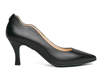 NERO GIARDINI SCARPE CON TACCO DONNA INVERNO I013470DE 100  DECOLTE IN PELLE NER - Immagine 1 di 4