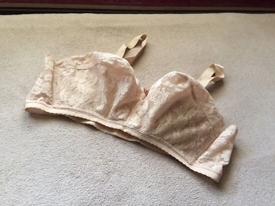 LADY CAMEO 42H  BEIGE CUSTOM FIT LACE SOFT CUP BRA   STYLE 708 NWOT - Image 1 of 4