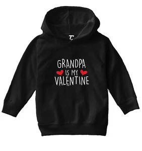 Grandpa Is My Valentine - Valentine's Day Love Heart Toddler/Youth Hoodie - Picture 1 of 12